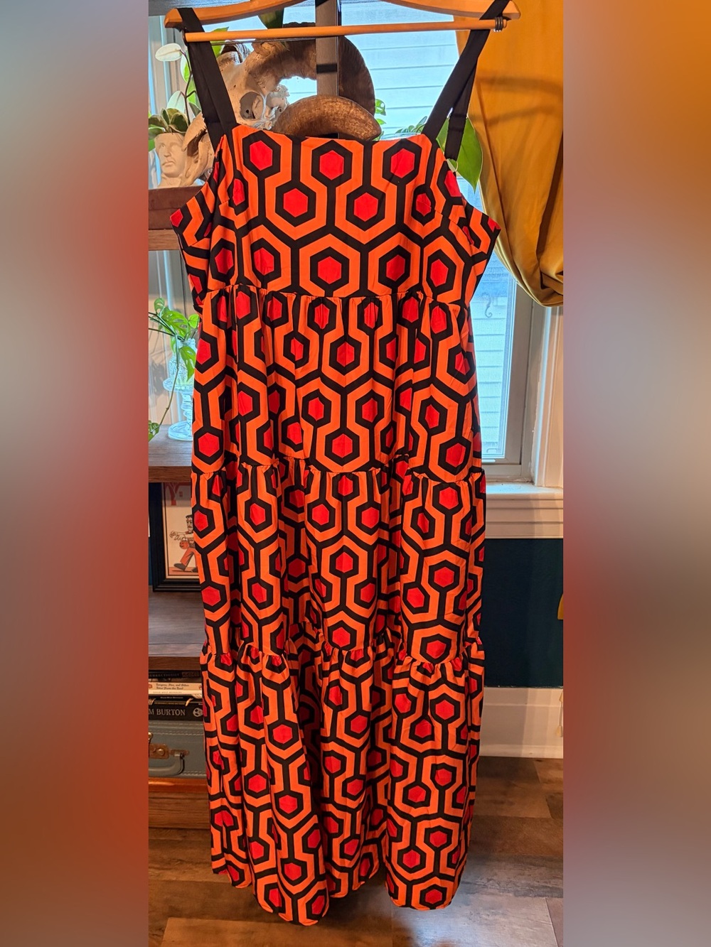 "The Shining " Print Tiered Maxi dress
